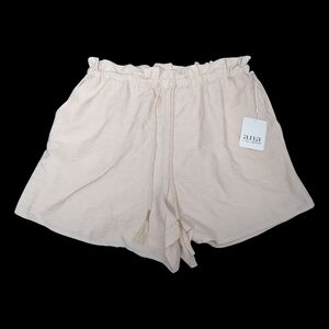 a.n.a Women's High Waist Linen Shorts